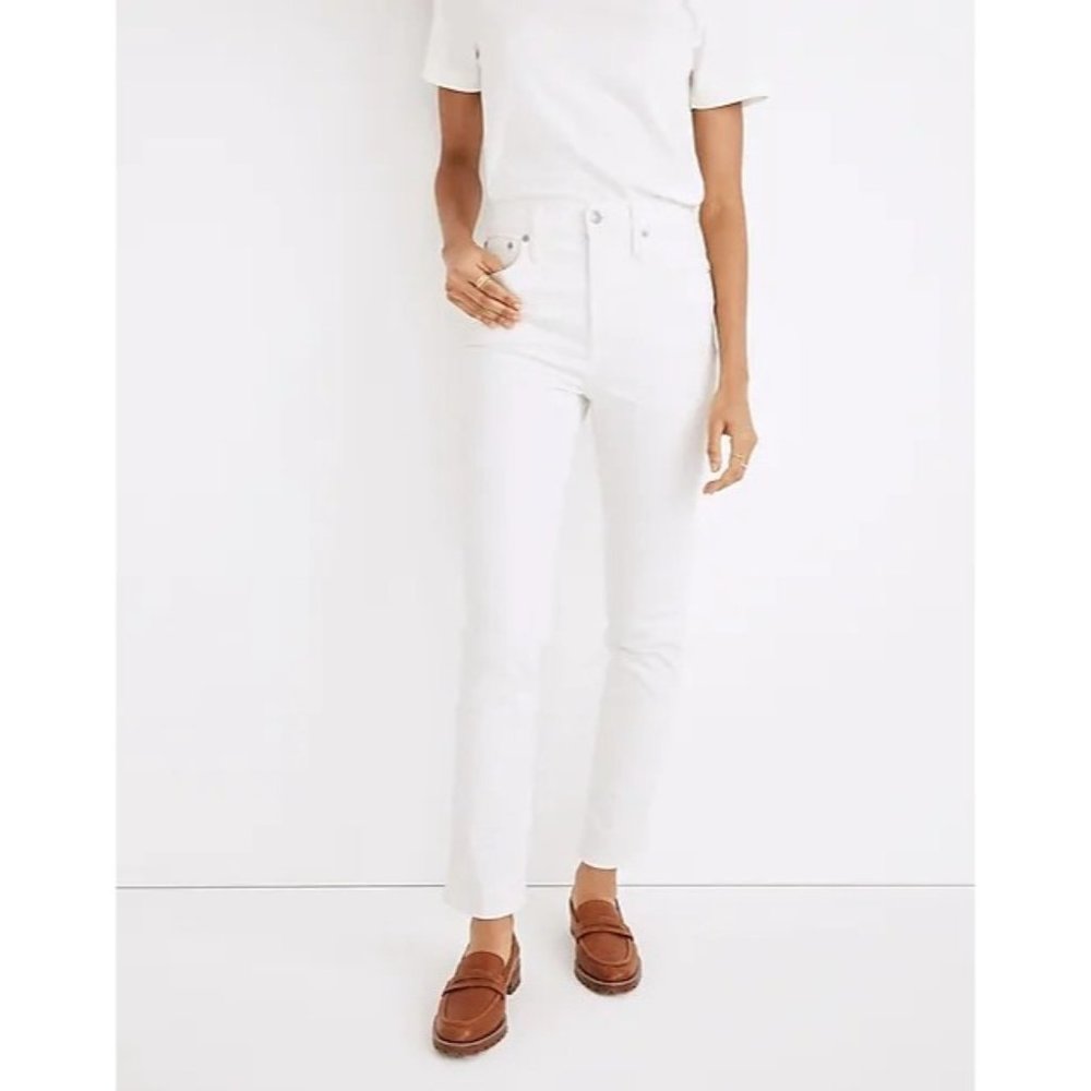Madewell Womens The Perfect Vintage Jean High Rise Tapered White 33